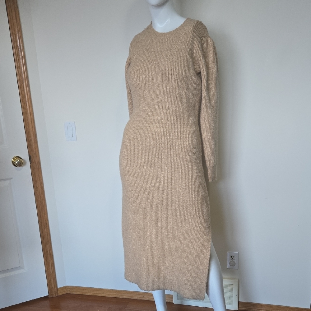 Greylin Cozy Tan Long Sleeve Dress